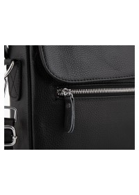 Черная кожаная сумка для документов Tiding Bag A25-1127A