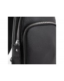 Фотография Черный кожаный рюкзак слинг Tiding Bag A25F-5058A