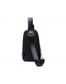 Фотография Черный мужской кожаный слинг Tiding Bag A25F-5427A