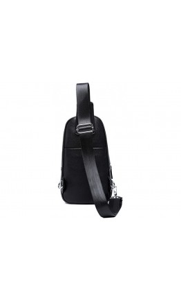 Черный мужской кожаный слинг Tiding Bag A25F-5427A