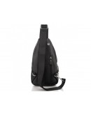 Фотография Черный мужской слинг с тиснением Tiding Bag A25F-6688A