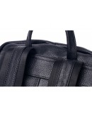 Фотография Кожаный черный рюкзак A25F-68001A