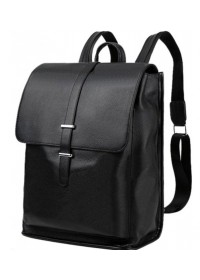 Черный кожаный рюкзак A25F-68016A