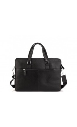 Мужская черная кожаная сумка для ноутбука Tiding Bag A25F-9157-1A