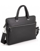 Фотография Мужская черная кожаная сумка для ноутбука Tiding Bag A25F-9157-1A