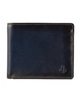 Темно-синий кошелек Visconti AT58 Milo c RFID (Burnish Blue)