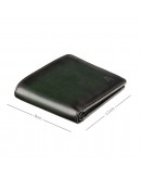 Фотография Кожаный зеленый кожаный кошелек AT60 Arthur c RFID (Burnish Green)