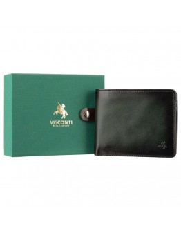 Кожаный зеленый кожаный кошелек AT60 Arthur c RFID (Burnish Green)
