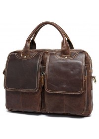 Мужская кожаная коричневая сумка для документов B10-8002