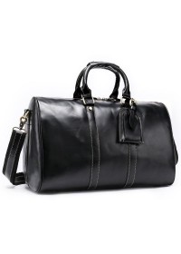 Черная дорожная кожаная сумка B10-9016