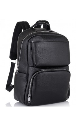 Черный мужской кожаный рюкзак B3-154A