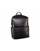 Фотография Черный кожаный мужской рюкзак Tiding Bag B3-157A