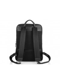 Черный кожаный рюкзак Tiding Bag B3-185A