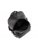 Фотография Черный мужской кожаный рюкзак Tiding Bag B3-8608A