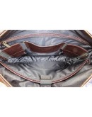 Фотография Коричневая сумка мужская кожаная BLACK DIAMOND BD34CF