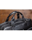 Фотография Чёрная мужская сумка из натуральной кожи Blamont Bn002A