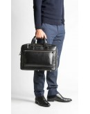 Фотография Кожаная мужская сумка портфель для мужчин Blamont Bn005A