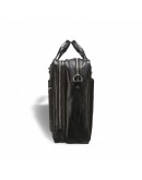 Фотография Большая мужская кожаная чёрная сумка Blamont Bn021A