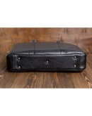 Фотография Классическая кожаная сумка портфель чёрный Blamont Bn022A