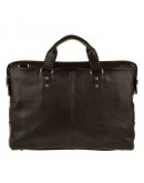 Фотография Кожаная мужская добротная коричневая сумка Blamont Bn025c