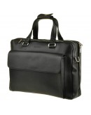 Фотография Чёрный кожаный мужской портфель сумка Blamont Bn029A