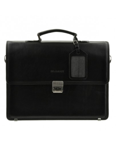 Фотография Модный портфель чёрного цвета из натуральной кожи Blamont Bn034A