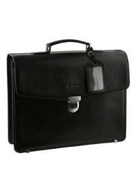 Чёрный кожаный портфель мужской Blamont Bn036A