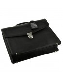 Фотография Чёрный кожаный портфель мужской Blamont Bn036A