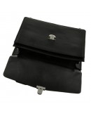Фотография Чёрный кожаный портфель мужской Blamont Bn036A