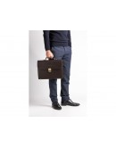 Фотография Классический модный кожаный коричневый портфель Blamont Bn039C