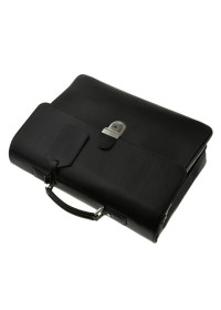 Кожаный мужской портфель черного цвета Blamont Bn043A
