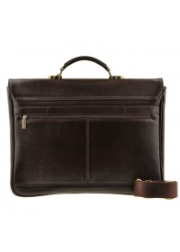 Модный кожаный коричневый портфель Blamont Bn044c