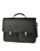 Фотография Удобный деловой чёрный мужской портфель - сумка Blamont Bn052A