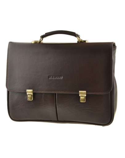 Фотография Удобный стильный коричневый мужской портфель Blamont Bn052C