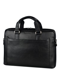 Добротный чёрный мужской портфель - сумка Blamont Bn066A