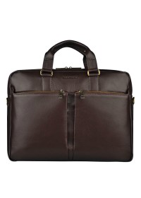 Высококачественный коричневый кожаный портфель Blamont Bn067C