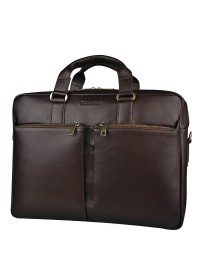 Высококачественный коричневый кожаный портфель Blamont Bn067C