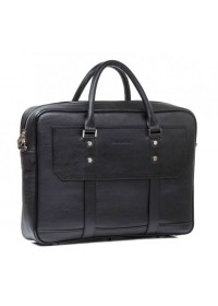 Чёрная мужская кожаная сумка - портфель Blamont Bn079a