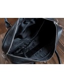 Фотография Чёрная мужская кожаная сумка - портфель Blamont Bn079a