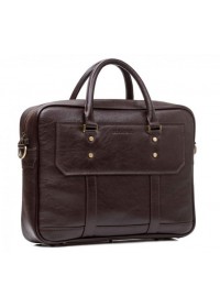 Коричневая мужская кожаная сумка - портфель Blamont Bn079c