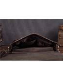 Фотография Мужская кожаная качественная сумка, коричневая bx1058