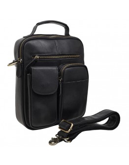 Деловая мужская кожаная сумка, черная Bx3552a