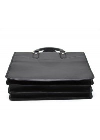 Деловая мужская кожаная сумка - портфель черного цвета Tarwa bx4364-4lx 