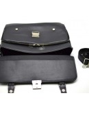 Фотография Мужской черный кожаный вместительный портфель bx4464-4lx