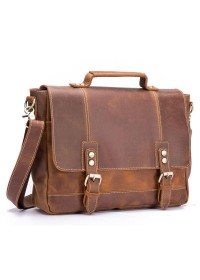 Кожаный мужской коричневый портфель bx8321