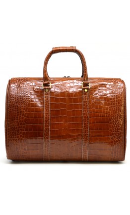 Дорожная мужская кожаная сумка коричневого цвета TARWA Cr-7077-4lx