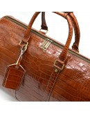Фотография Дорожная мужская кожаная сумка коричневого цвета TARWA Cr-7077-4lx