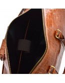 Фотография Дорожная мужская кожаная сумка коричневого цвета TARWA Cr-7077-4lx