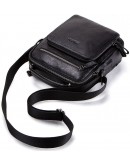 Фотография Черная кожаная мужская сумка на каждый день CS3061