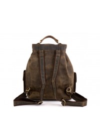 Винтажный кожаный коричневый рюкзак Tiding Bag D4-011R